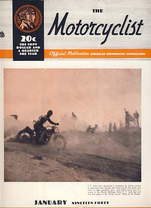 The Motorcyclist January 1940 - Official Publication - American Motorcycle Association, Billings, Chet, ed.